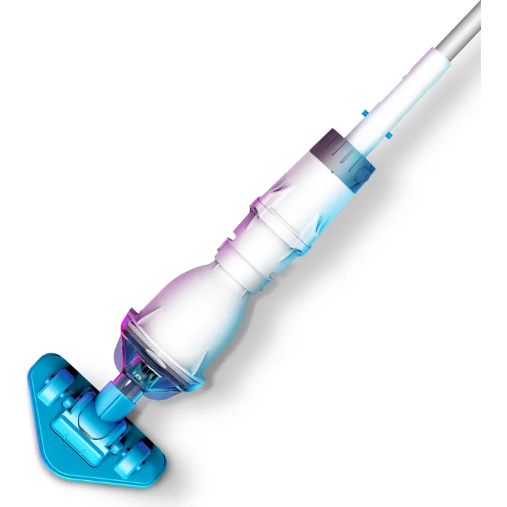Interline Aufladbarer Akku-Poolsauger & Spa Sauger, kabellos mit LED-Ladeanzeige, 100 Watt, Blau
