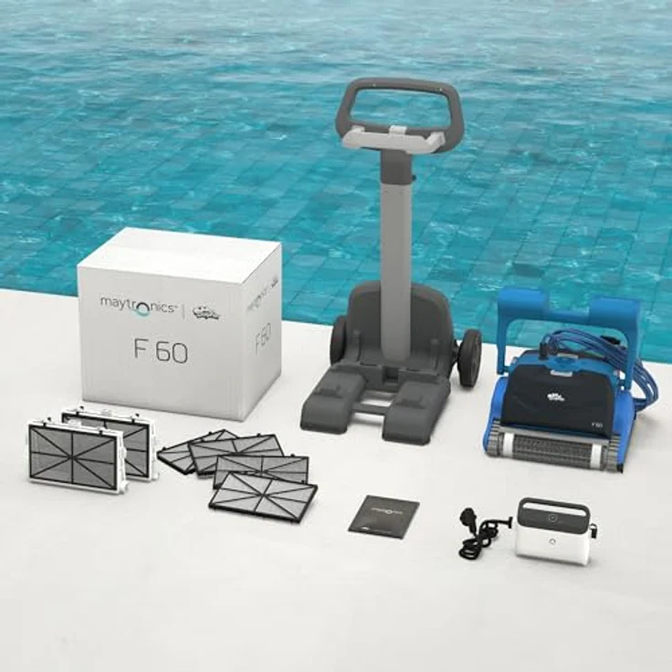 Dolphin F60 Poolroboter mit Combi Bürste, effiziente Reinigung von Boden, Wand- und Wasserlinie, App-Steuerung – Bild 7
