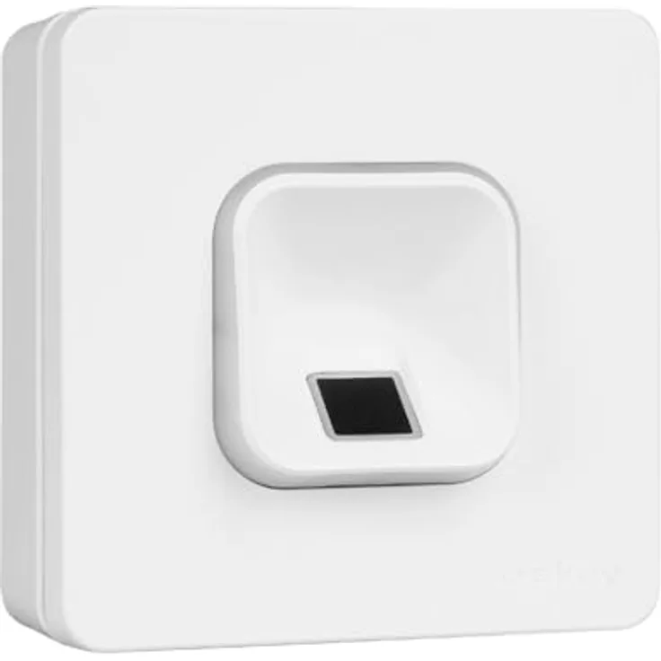 EKEY 203705 xLine Fingerprintset, Biometrische Zutrittslösung für Aufputzmontage mit weißem Fingerprint und Kunststoffrahmen, 0,4 W, 12-24 V, erweiterbar auf bis zu 100 Benutzer