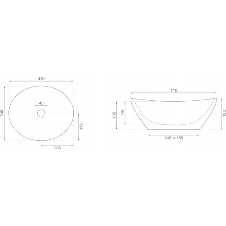 wohnwerk.idee Aufsatzwaschbecken Sofia Aiax Marmor Optik 41x34,5cm - Einzigartiges Muster in Naturstein-Imitation, Marke: wohnwerk.idee – Bild 6