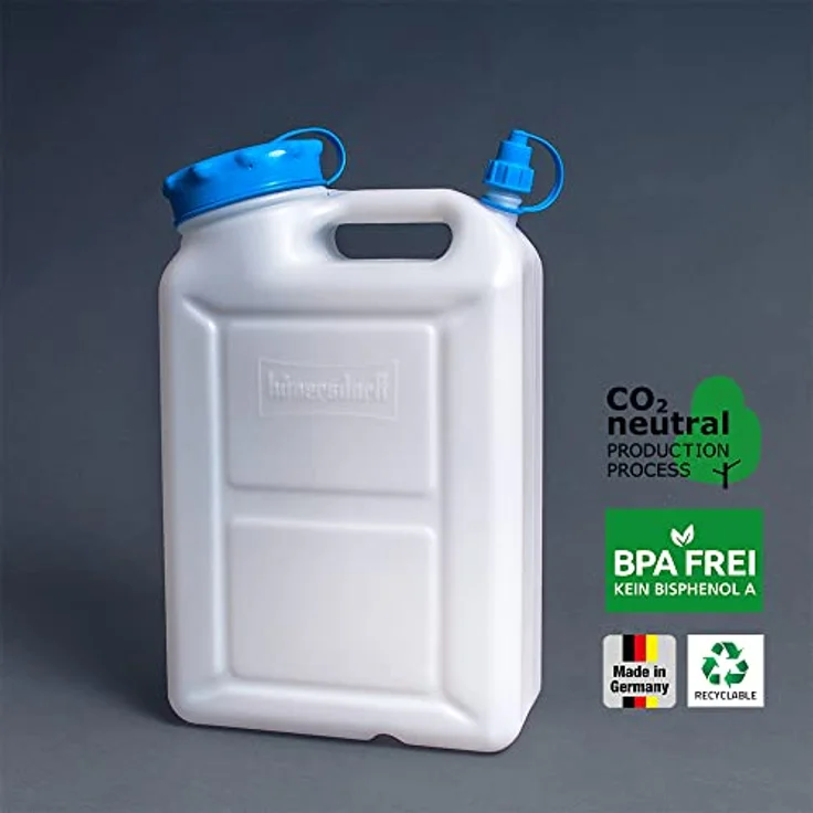 Weithalskanister 11l HD-PE m.zusätzlichem Ausguß H426xB264xT132mm HÜNERSDORFF – Bild 2