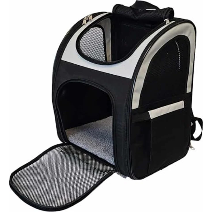 Nobby Rucksack Extend 2 Creme schwarz 34 x 28 x 41 cm, strapazierfähige Mikrofaser, abwaschbar, für bis ca. 8 kg – Bild 4