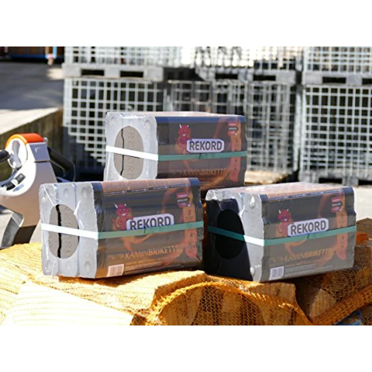 Energie Kienbacher Braunkohle Briketts 10 kg, hochwertige Brennstoffe für Kamin und Ofen, praktische Folienpackung, umweltfreundlich – Bild 5