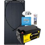 a-TroniX Solaranlage Wohnmobil 100W mit 78 Ah AGM Batterie und MPPT Laderegler