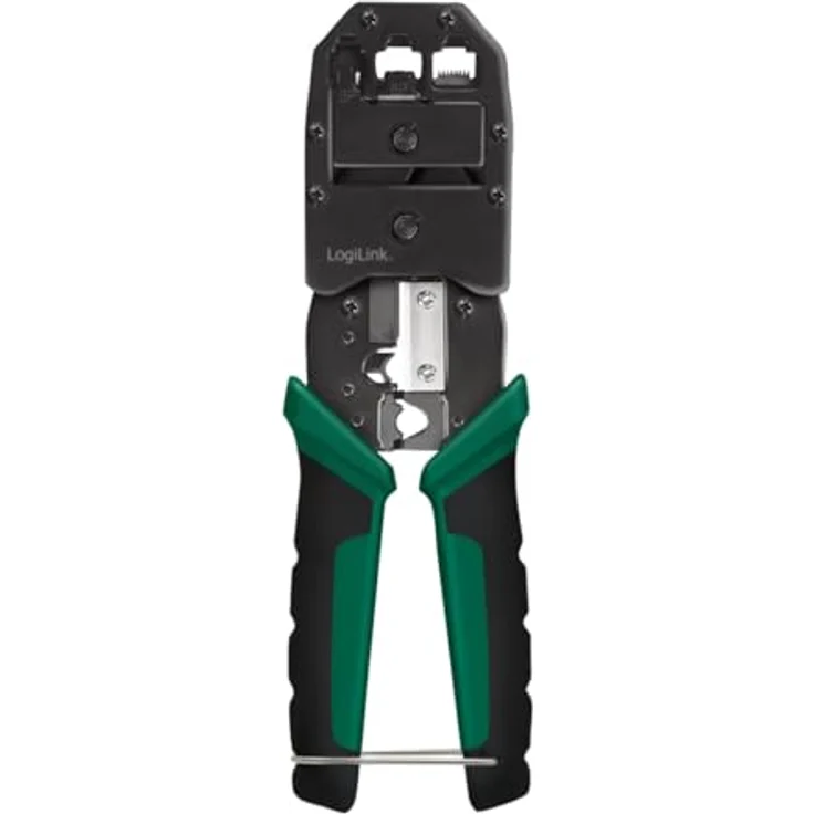 LogiLink WZ0079 Multifunktions-Crimpzange 6-in-1 für CAT3-CAT7 Kabel mit Schneide- und Abisolierfunktion für RJ45, RJ12, RJ11, gehärteter Stahl – Bild 2