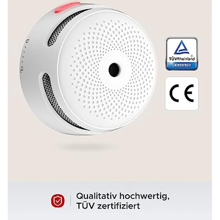 X-Sense XS01-M ProConnected Rauchmelder mit SBS50 Basisstation, TÜV-zertifiziert, Funkrauchmelder-Heimsicherheitssystem, vernetzbarer Feuermelder, kompatibel mit X-Sense Home Security, 6 Stück – Bild 2
