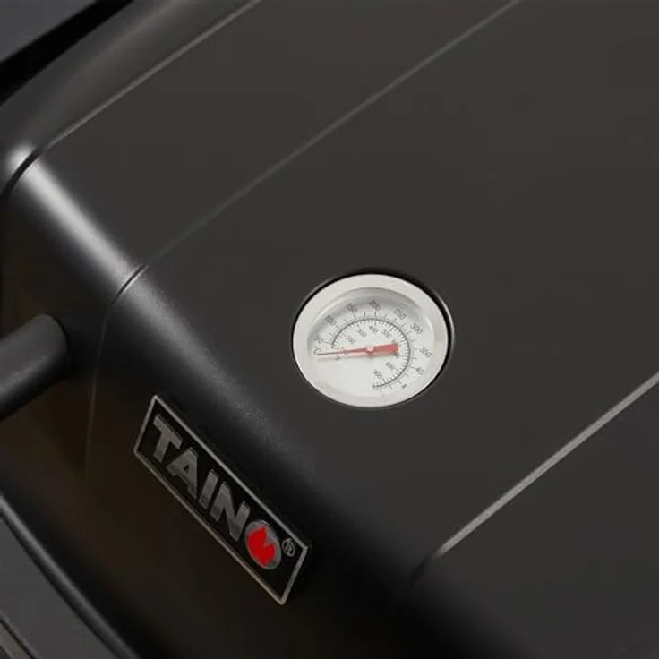 TAINO MAHTO Gasgrill klein Tischgrill Balkongrill Gas 2 Brenner Schwarz – Bild 8