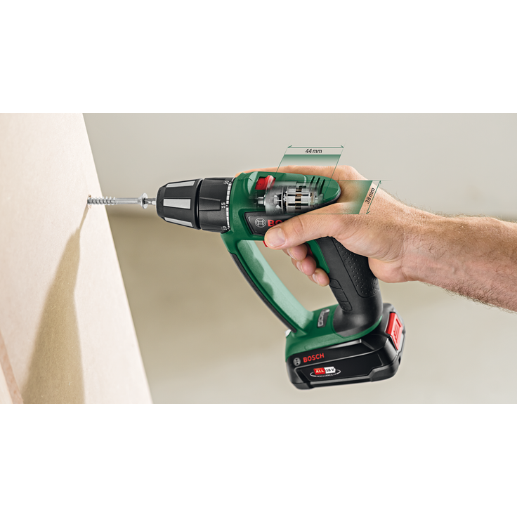 Bosch PSB 18 LI-2 Ergonomic 06039B0300 Power for All 18V Akku-Schlagbohrschrauber 1 x 2,5 Ah mit Akku mit Ladegerät mit Tragekoffer – Bild 6