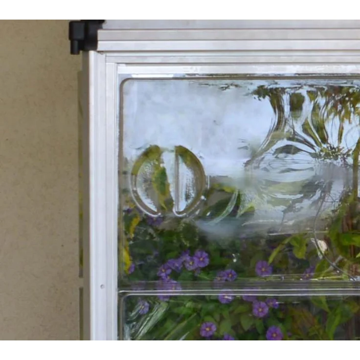 Palram - Canopia Kunststoff Anlehngewächshaus Lean to grow 42 | silber klar | 121x62x160 cm – Bild 6
