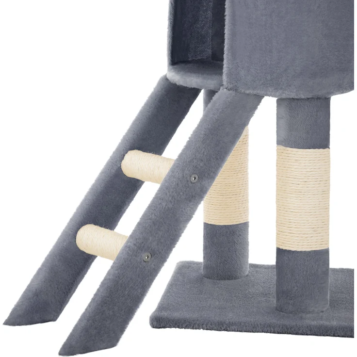 tectake Kratzbaum Dominik 144cm - grau – Bild 7