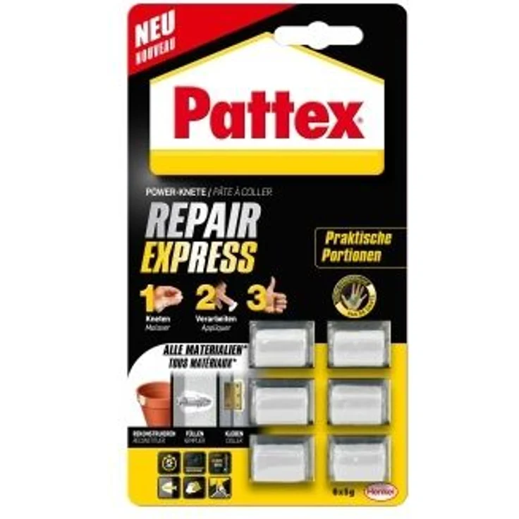 Pattex Repair Express Powerknete 6 x 5 g – Bild 1