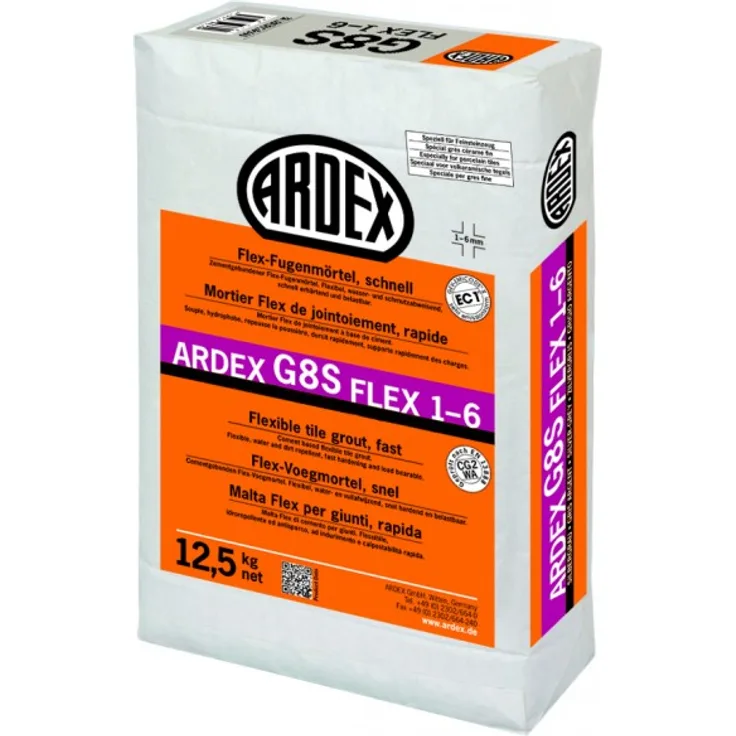 ARDEX G8S FLEX-Fugenmörtel 1-6 - 12,5 kg grau