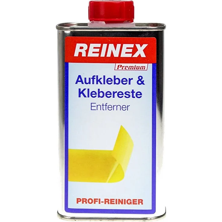 Reinex Aufkleber & Klebereste Entferner Aufkleberentferner Allzweckreiniger 250ml Dose - Löst stark haftende Aufkleber, Preisschilder, für Glas, Metall, Stein, Keramik