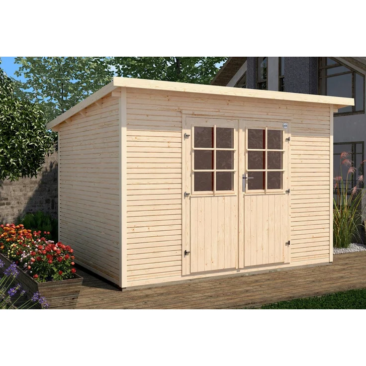 Weka Gartenhaus 218 Gr.1, BxT: 260x277 cm, exklusives wekaLine-Profil, naturbelassenes Fichtenholz