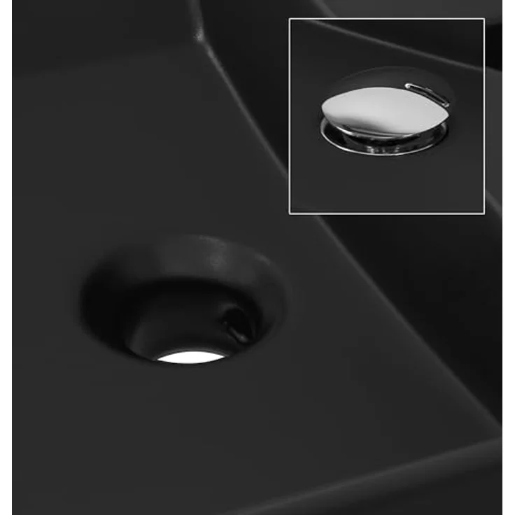 ML-Design Waschbecken Rechteckig 510x360x130 mm Schwarz aus Keramik ML-Design – Bild 6