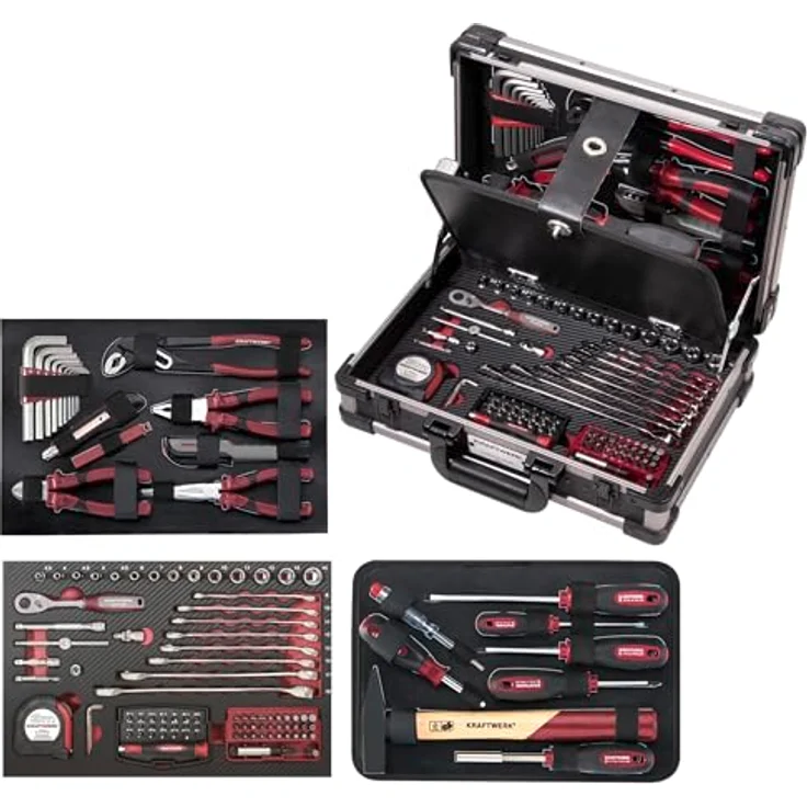 Kraftwerk 3944 123-teilig Profi-Alu-Werkzeugkoffer KW – Bild 2