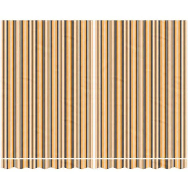vidaXL Markisenbespannung, Markisenstoff mit PU-Beschichtung, Markisentuch Wetterfest, Mehrfarbig Gestreift 3,5x2,5m – Bild 4