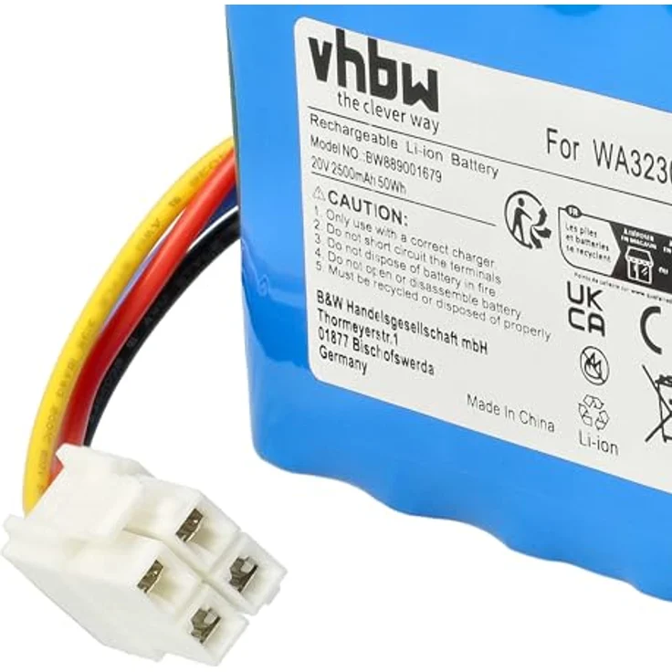 Vhbw Akku für Lux-Tools AMR300-24 Rasenmäher, 2500mAh, 20V, Li-Ion, kurzschluss- und überhitzungsgeschützt – Bild 6