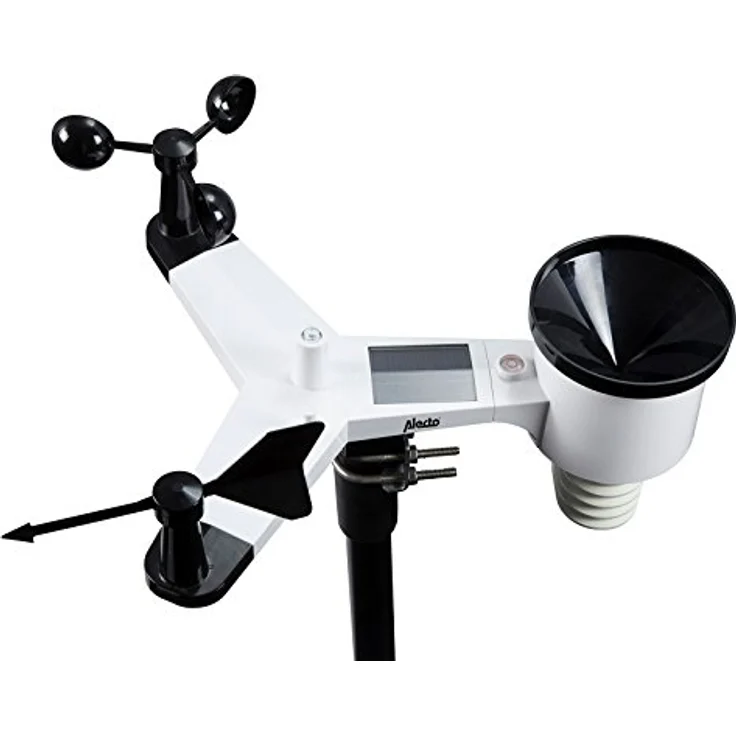 Alecto WEERSTATION WS-5500, WLAN Wetterstation mit Solarbetrieb, Schwarz, Integration mit Weather Underground, umfangreiche Messfunktionen – Bild 6