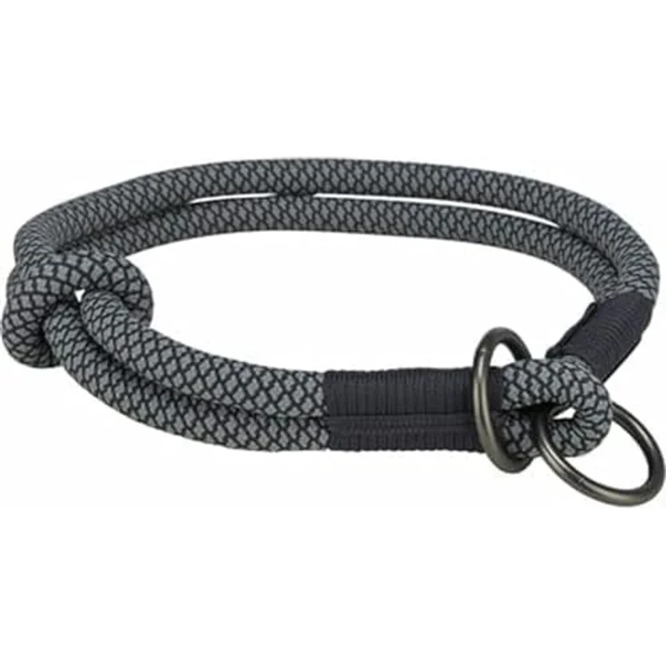 Trixie Halsband Hond Soft Half-Slip, Halterung für Hunde, schwarz/grau – Bild 1
