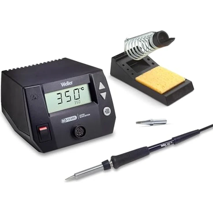 Weller WE 1010 (T0053298393), 70W Digitale Lötstation in limitierter schwarzer Edition zum 80. Jubiläum, inkl. Geschenk-Lötspitze ET-B – Bild 1