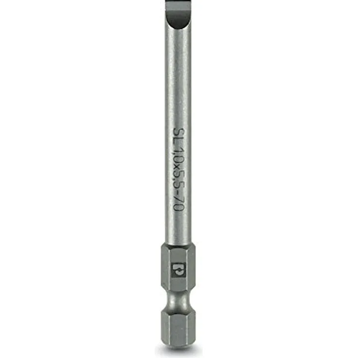 Phoenix Contact Schlitz-Bit 4 mm SF-BIT-SL 0,8X4,0-70 Werkzeugstahl zähhart, legiert E 6.3 5 St. (1212572)