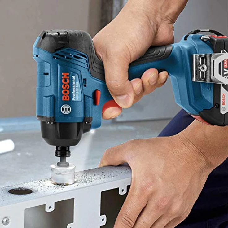 Bosch Professional 18V System Akku Drehschlagschrauber GDR 18V-160 (max. Drehmoment: 160 Nm, Schrauben M6 - M14, 1-4''-Innensechskant, ohne Akkus und Ladegerät, in L-Boxx) – Bild 2