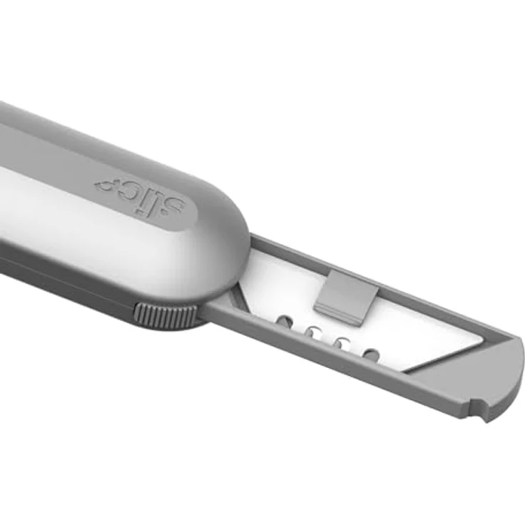 SLICE Cuttermesser Slice 10490, Teppichmesser mit robustem Metallgriff, manueller Klingenverstellung und finger-friendly® Sicherheitsklinge – Bild 6