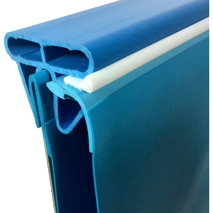 Waterman Handlaufpaket Q4, Rundbecken Handlauf Ø 200 cm mit Keilbiese-Einhängebiese, hochwertiges PVC Kunststoffprofil