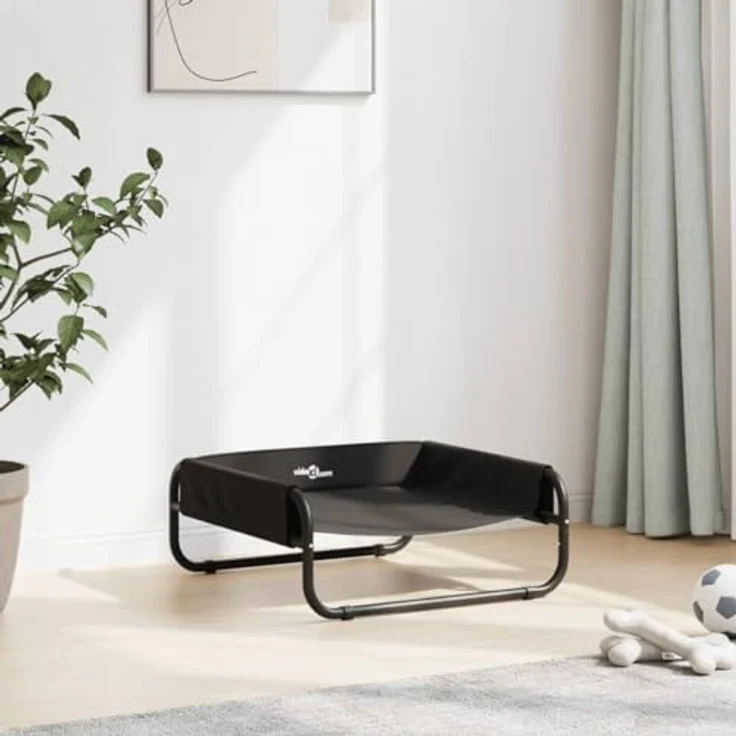 vidaXL Hundebett Erhöht Anthrazit Oxford-Gewebe und Stahl – Bild 3
