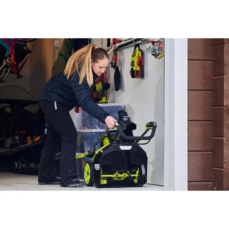 RYOBI 18 V ONE+ Akku-Schneefräse RY18STX45A-240, 45 cm Räumbreite, inkl. 2 x 4,0 Ah Akku und 2,0 A Ladegerät, effizientes Schneeräumen bis 25 cm Höhe – Bild 5