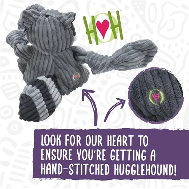 HuggleHounds Huggle Hound Woodland Hundespielzeug, Plüschspielzeug mit langlebiger Tuffut-Technologie – Bild 3