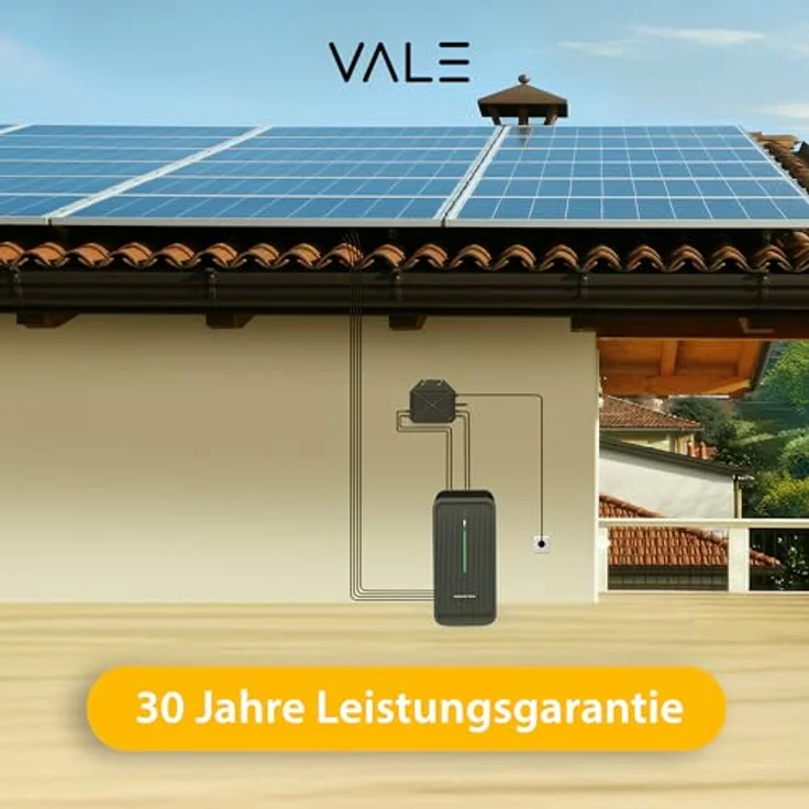 VALE Balkonkraftwerk Set Bifazial, 880-920 Wp mit Marstek Mikro-Wechselrichter, Full Black, Plug&Play, WiFi, App-Steuerung – Bild 7