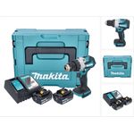 Makita DHP 489 RFJ Akku Schlagbohrschrauber 18 V 73 Nm Brushless + 2x Akku 3,0 Ah + Ladegerät + Makpac, kraftvoller Begleiter mit bürstenlosem Motor