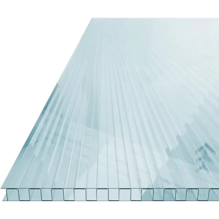 GARMIO® Hohlkammerstegplatten ACRI 6mm Gewächshausplatten 6mm 10,25 m² Doppelstegplatte 121x60,5 cm, UV-beständig – Bild 2
