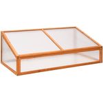 vidaXL Greenhouse Orange, 43,3 x 23 x 15,4 Zoll Feuerholz, Gartenpflanze, Grow House, Backyard Greenhouse, Cold Frame, Woodgreenhouse, Gartengreenhouse, aus massivem Tannenholz
