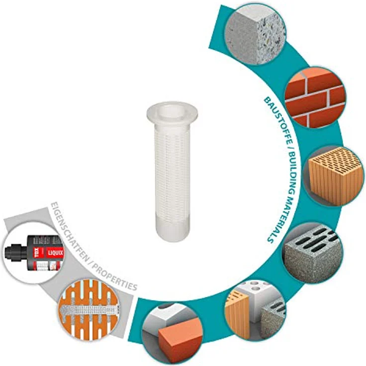 TOX 20 x 200 mm, Siebhülse Sleeve, Zubehör zur sicheren Verarbeitung Verbundmörtel in Loch-und Kammerstein, in Zulassungen für Liquix erfasst, 10 Stück im Beutel, 08460081 – Bild 2