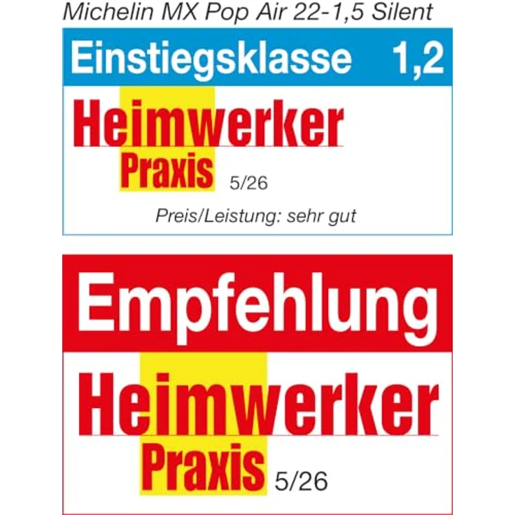 MICHELIN Silent Kompressor MX POP AIR 22-1,5, 8bar, 22 Liter, ölfrei, 59 dB(A), Ansaugleistung 210 L/min, kompakt und leise – Bild 3