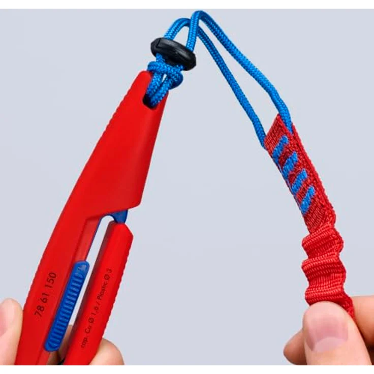 Knipex 78 61 150 Elektronik- und Feinmechanik Seitenschneider, kompakte Zange mit schmalen Griffen für präzise Schnitte bis Ø 1,6 mm, 158mm – Bild 6