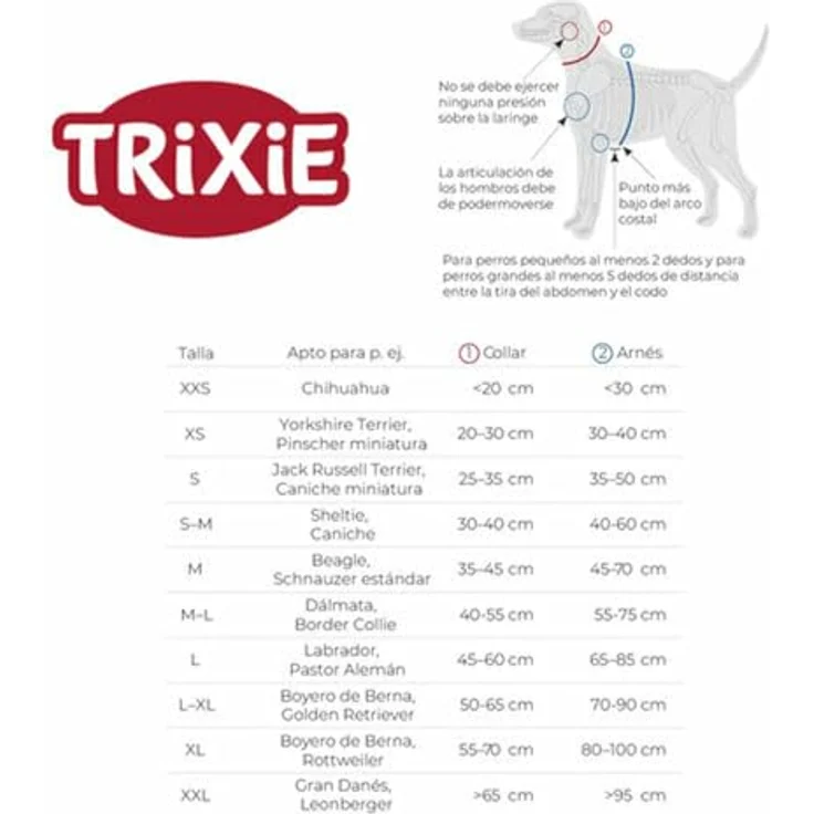 TRIXIE Premium Geschirr S–M, 42–60 cm/15 mm, verstellbar, sicherer Sitz, Sangria – Bild 2