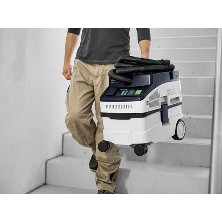 Festool Absaugmobil CLEANTEC CT 15-Set, leistungsstarker Nass- und Trockensauger mit 15 Litern Behältervolumen, 5-stufiger Saugkraftregulierung und Antistatik-Funktion – Bild 3