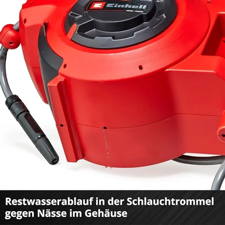 Einhell Schlauchtrommel GE-HR 18/30 Li-Solo, Automatisches Aufrollen, UV-beständiger Gartenschlauch, ohne Akku und Ladegerät – Bild 9
