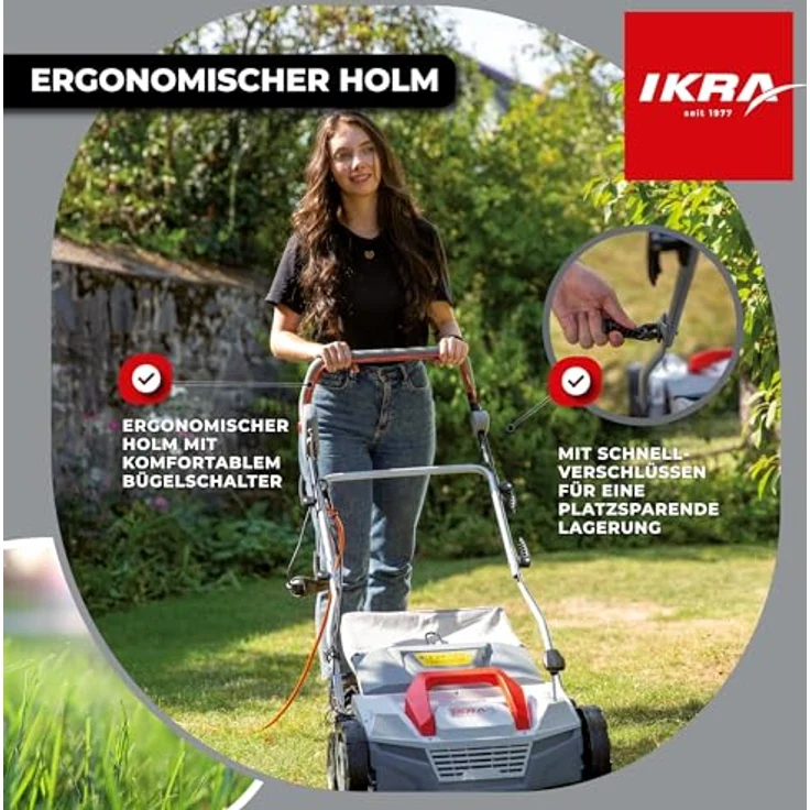 IKRA Elektro-Vertikutierer & Lüfter IEVL 1838 - 1800 W – Bild 5
