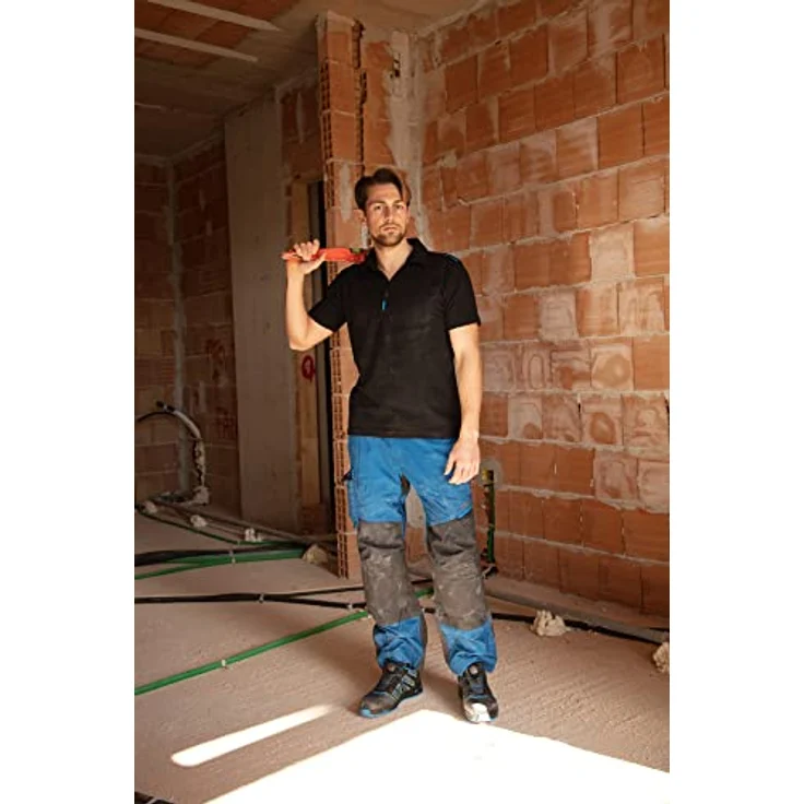 BASE Sicherheitshalbschuh B1007A K-Energy S3 SRC, rutschfest, wasserabweisend, Größe 45, schwarz/blau – Bild 6