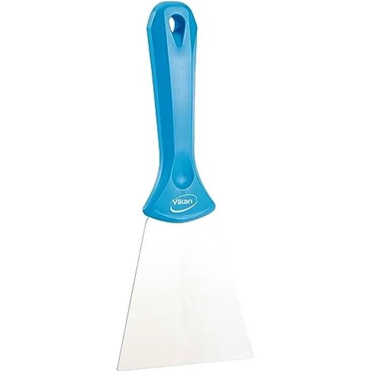 Roestvrijstalen handschraper, breed polypropyleen met roestvrij staal blad 235 x 100 mm