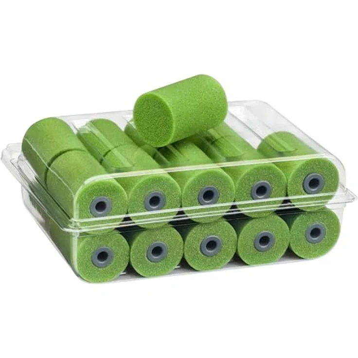 20 x Colorus Lackierwalze 5 cm superfein PLUS | Lackierroller klein, beidseitig gerade | Lackrolle für Lacke auf Wasserbasis, leicht – Bild 7