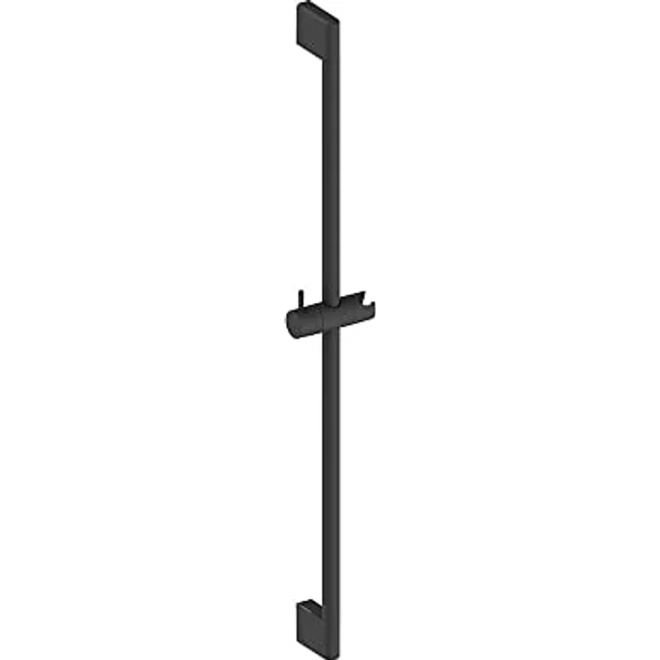 Duravit Universal Duschstange, Brausestange mit höhenverstellbarer Handbrausehalterung, variable Duschstange (700 mm), Schwarz Matt – Bild 2
