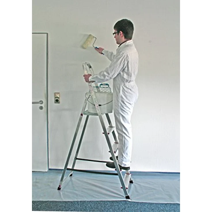 Aluminium Stufen-Stehleiter Arbeitshöhe (max.): 3.00 m Krause 000729 Silber 4.3 kg Silber – Bild 6