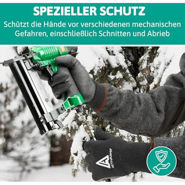 Ansell Activ ARMR 97631070, Arbeitshandschuh Größe 7, kältebeständig mit PVC-Beschichtung, 1 Paar – Bild 6