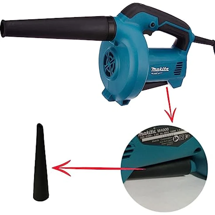 Makita Blazer 500, Laubsauger mit 530 W, variabler Drehzahlregelung und 87 m/s Luftgeschwindigkeit – Bild 2